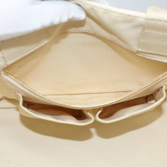 PRADA Canapa MM Hand Bag Canvas White Auth bs8562 - Picture 11 of 16